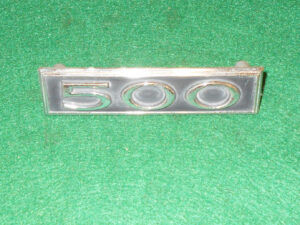 1971 Torino 500 Hardtop Sedan Fastback Wagon ORIG REAR QUARTER PANEL 500 EMBLEM