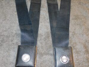1967 Mustang Fastback Coupe GT Cougar Xr7 ORIG BLACK DELUXE SHOULDER SEAT BELTS
