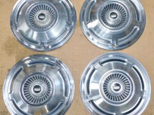 1970 Ford Custom Galaxie 500 LTD Fastback Conv ORIG 15" HUB CAP WHEEL COVERS SET