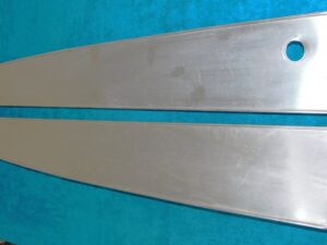 1967 Mustang GT GTA Shelby GT350 GT500 ORIG DELUXE ALUMINUM DOOR PANEL INSERTS