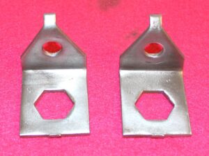 1967 1968 1969 1970 Mustang Cougar ORIG FRONT DRUM BRAKE HOSE SUPPORT BRACKETS